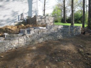 Wall Stone for Customer Back Yard - Skyline Quarry